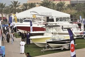 جانب من المنتجات البحرية المعروضة في المعرض 	متين غوزال﻿