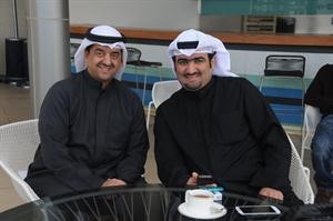 خالد الروضان ووليد الخشتي حضرا اللقاء﻿