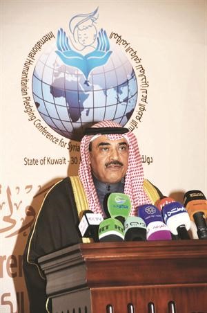 الشيخ صباح الخالد يلقي كلمة صاحب السمو الامير 