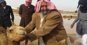 بالفيديو.. في مشهد مؤثر سعودي يحاكي ناقته بعد انقاذها من السيول 