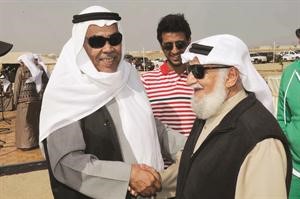 الفنان محمد المنيع مع الفنان سعد الفرج