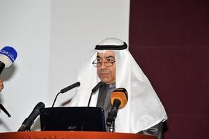 فوزي المجدلي متحدثا خلال الاحتفال	﻿