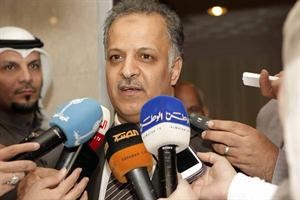 دمحمد الهيفي متحدثا لوسائل الاعلام بعد الاجتماع