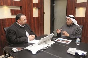 العنزي في حوار مع الزميل اسامة دياب