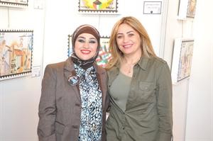 فاطمة باقر والزميلة دانيا شومان	 سعود سالم﻿