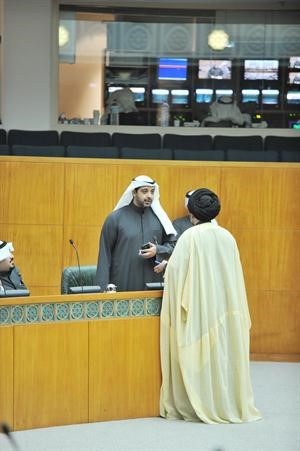 الشيخ محمد العبدالله مع سيد حسين القلاف
