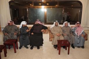 عبدالله راعي الفحماء وشعيب المويزري ومحمد الدلال في ديوان البراك امس