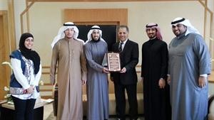 دمحمد الهيفي خلال لقائه وفد الاتحاد
