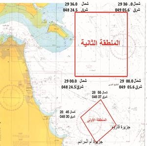 منطقتا الحظر الاولى والثانية الواقعتان داخل نطاق التدريب﻿