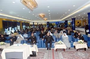 الفريقان غازي العمر وسليمان الفهد ووكلاء الداخلية المساعدون شاركوا في اعمال الندوة العلمية