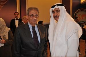 عمرو موسى وفيصل الحجي﻿