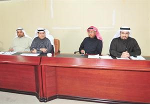 سليمان الوقيان مترئسا عمومية المجموعة التعليمية 	اسامة ابوعطية﻿