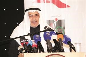 م سامي الفهد متحدثا عن سيرة الشيخ صباح السالم
