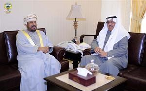 مبارك الخرينج خلال استقباله المعشني﻿