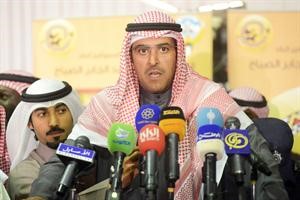 الشيخ ضاري الفهد متحدثا في الحفل﻿