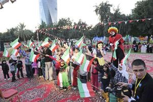 جانب من الاطفال المشاركين﻿