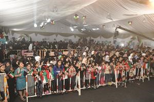 جمهور كبير حضر انطلاق مهرجان فرحة 4 قاسم باشا
