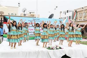 جانب من العرض الاستعراضي للطالبات﻿