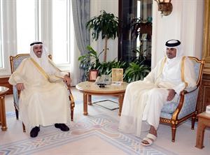 سمو ولي عهد قطر الشيخ تميم بن حمد ال ثاني مستقبلا الراشد﻿