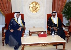 مباحثات ثنائية بين الراشد ونظيره القطري﻿
