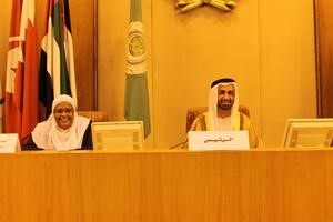 رئيس البرلمان العربي احمد الجروان ناصر عبدالسيد
