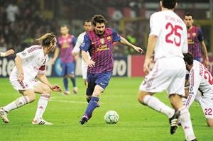ميلان وبرشلونة لقاء العمالقة وصراع كلاسيكي في «سان سيرو»