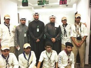 جانب من زيارة الكشافة الكويتية والسعودية لفرع بيتك﻿