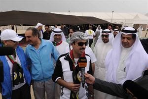 الرئيس الراشد يصرح لوسائل الاعلام

