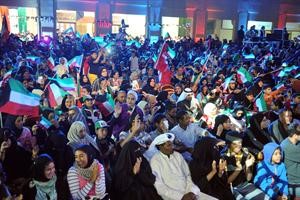 جانب من الحضور في الاحتفال متين غوزال

