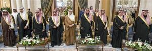 امير منطقة الرياض ونائبه والشيخ ثامر الجابر والحضور في الاحتفال﻿