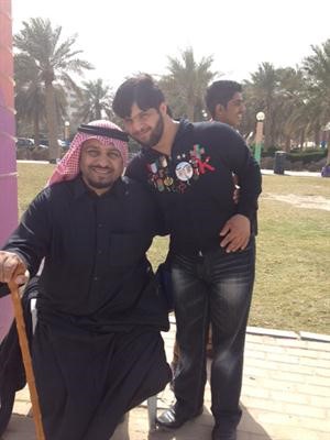 ابراهيم المشوطي والمتطوع سالم القطان﻿