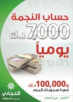 محمد القحطاني يفوز بـ 100 ألف دينارمن «نجمة التجاري»