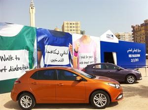 جانب من استعدادات سباق الوطني للمشي المقرر في 23 الجاري﻿