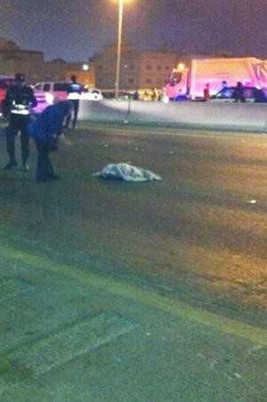 احد نصفي الوافدة الذي انتقل من قوة الحادثة الى الشارع المقابل