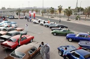 جانب من عروض السيارات في احتفال تعاونية الروضة بالاعياد