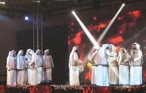 لوحة فنية من التراث قدمت على مسرح البطولة﻿