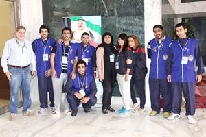  طاقم التنظيم مع الزميل عبداللطيف الشرع﻿