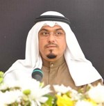 الشيخ دعلي الناصر العلي متحدثا خلال المؤتمر﻿