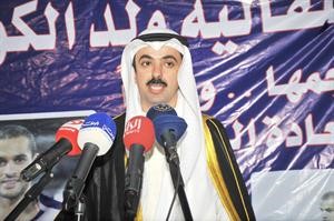 الرئيس الراشد متحدثا للحضور﻿