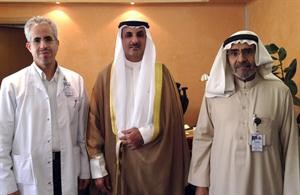 دمسفر مهدي خلال زيارته جامعة الملك سعود بن عبدالعزيز للعلوم الصحية﻿