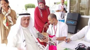 محمد الداحس وفحص طبي قبل المشاركة بالمهرجان﻿