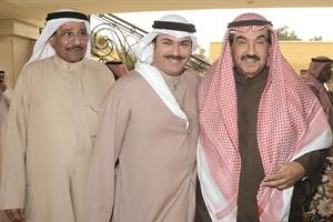 سمو الشيخ ناصر المحمد والشيخ خالد العبدالله والشيخ شملان العبدالعزيز﻿