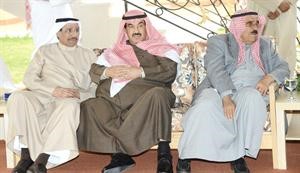 الشيخ فيصل السعود والشيخ ناصر المحمد والشيخ شملان العبدالعزيز﻿