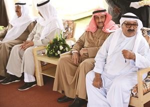 الشيخ جابر العبدالله وسمو رئيس الوزراء والشيخ ناصر صباح الاحمد والشيخ دابراهيم الدعيج﻿