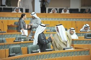 سمو الشيخ جابر المبارك مع خليل الصالح﻿