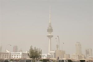 اجواء ترابية وانعدام للرؤية في العاصمة	اسامة ابو عطية﻿