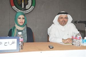 دسعد البازعي خلال الندوة سعود سالم
