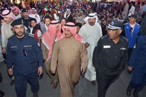 الشيخ دابراهيم الدعيج خلال تدشين الكرنفال﻿