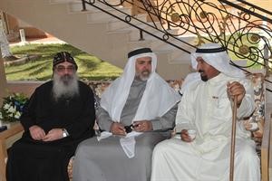حديث بين الشيخ علي الجابر والشيخ خليفة ال خليفة والانبا بيجول﻿