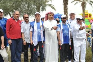 دمحمد الهيفي يطلق اشارة الماراثون سعود سالم
